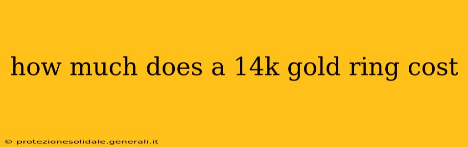 how much does a 14k gold ring cost