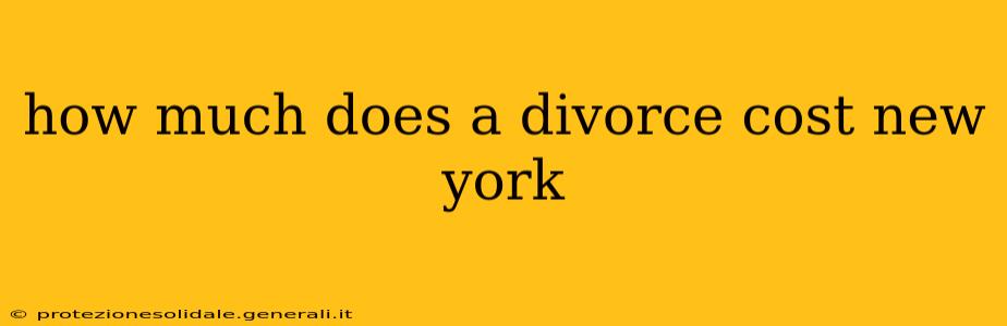 how much does a divorce cost new york