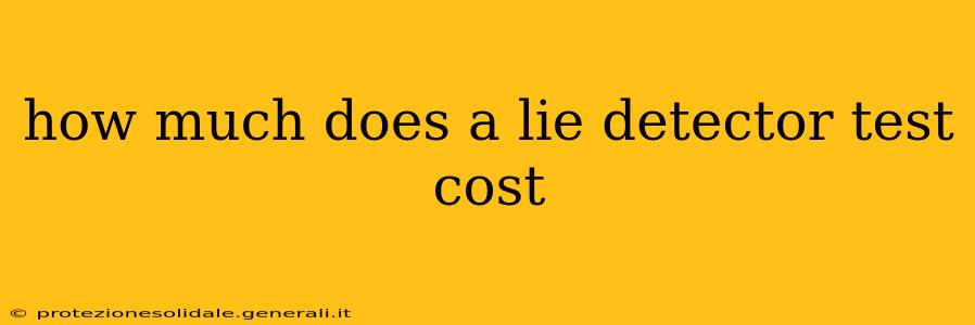 how much does a lie detector test cost