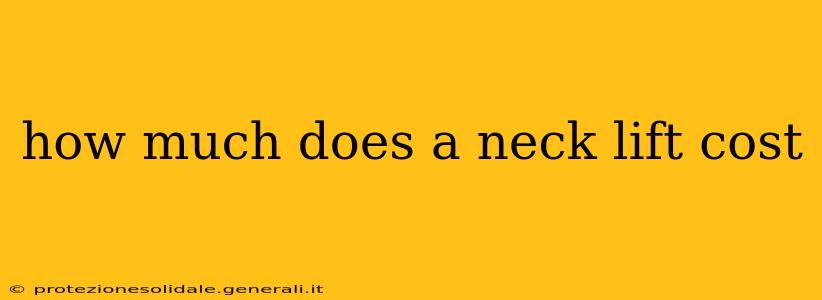 how much does a neck lift cost