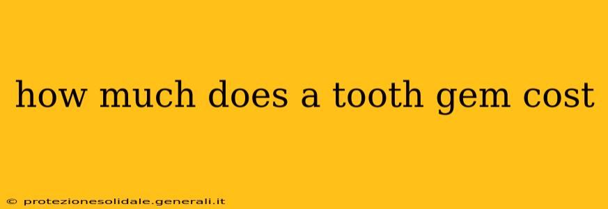 how much does a tooth gem cost
