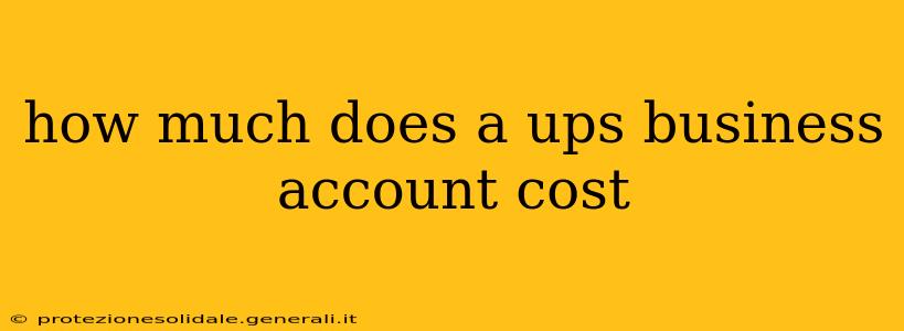 how much does a ups business account cost