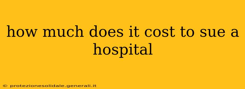 how much does it cost to sue a hospital