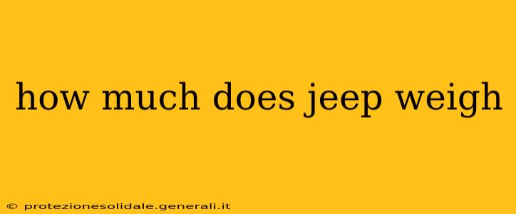 how much does jeep weigh