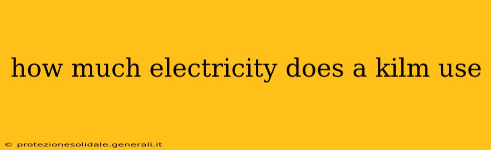 how much electricity does a kilm use