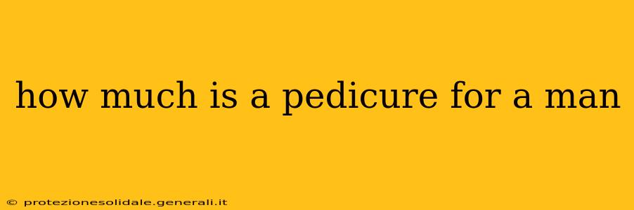 how much is a pedicure for a man