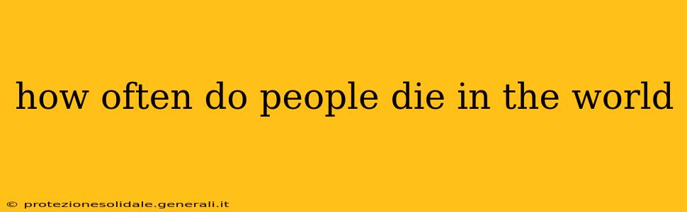 how often do people die in the world