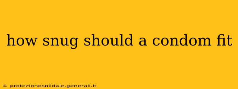 how snug should a condom fit