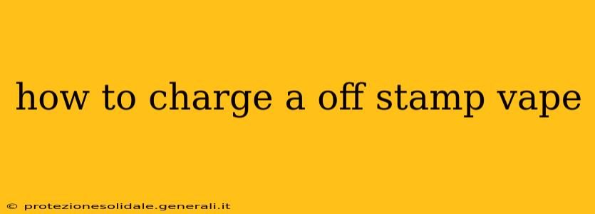 how to charge a off stamp vape