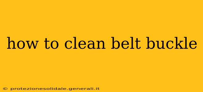 how to clean belt buckle