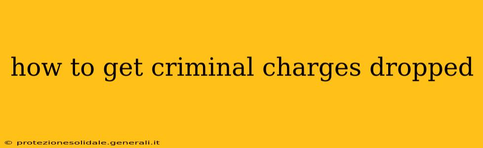 how to get criminal charges dropped
