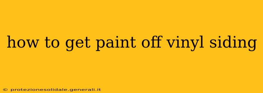 how to get paint off vinyl siding