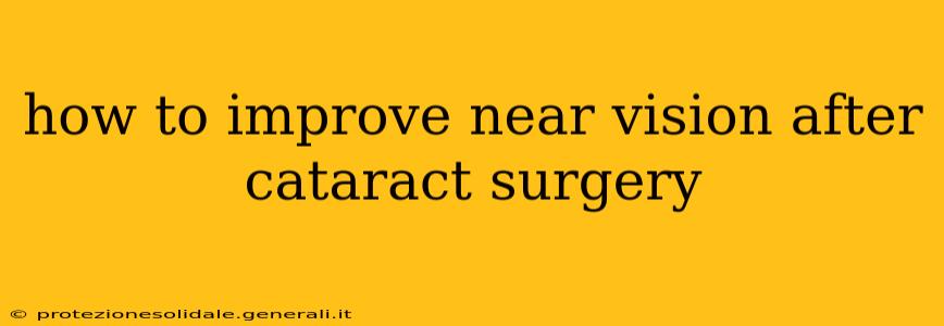 how to improve near vision after cataract surgery