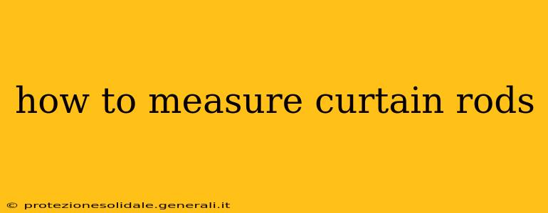how to measure curtain rods