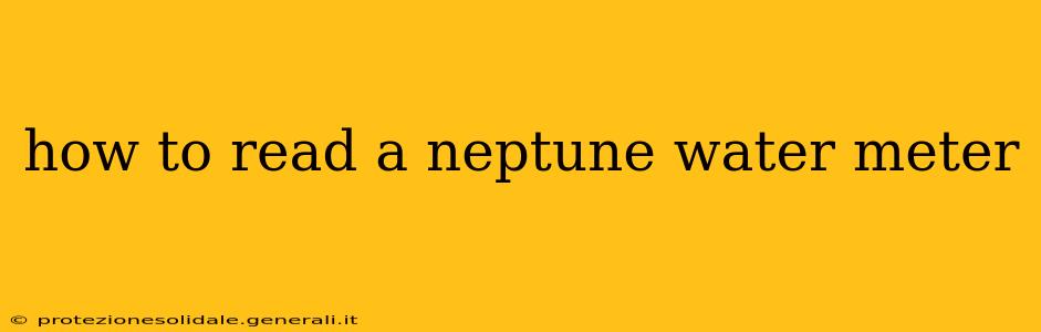 how to read a neptune water meter