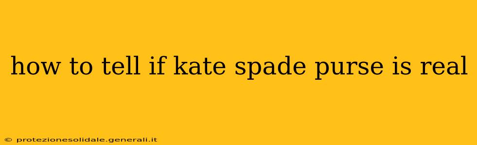 how to tell if kate spade purse is real