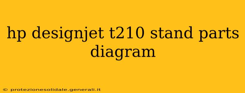hp designjet t210 stand parts diagram