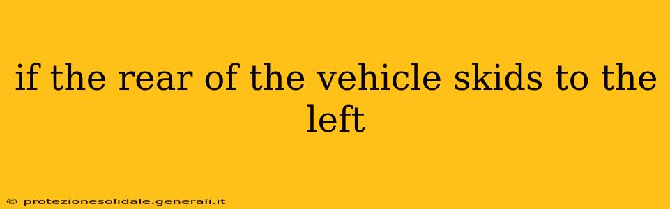 if the rear of the vehicle skids to the left