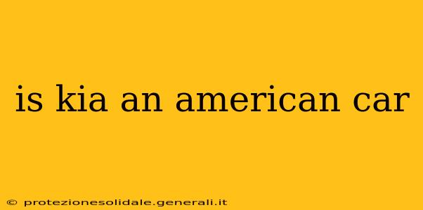 is kia an american car
