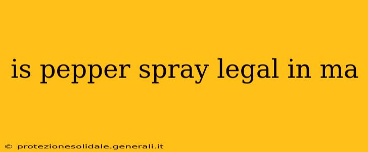 is pepper spray legal in ma
