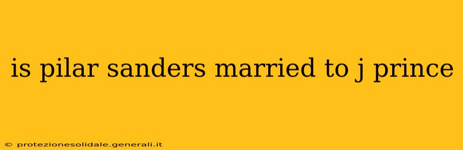 is pilar sanders married to j prince
