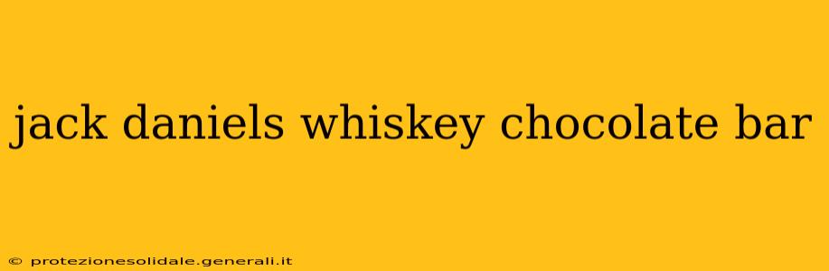 jack daniels whiskey chocolate bar
