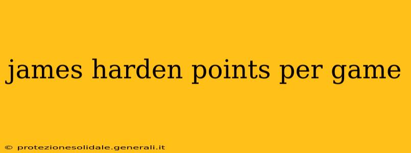 james harden points per game