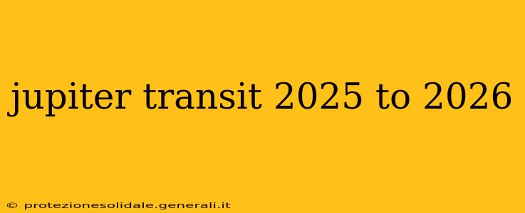 jupiter transit 2025 to 2026