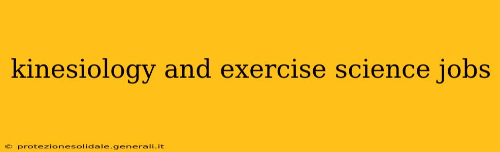 kinesiology and exercise science jobs