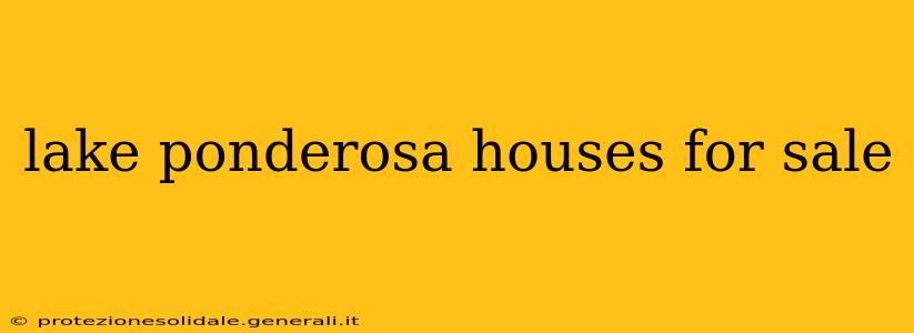 lake ponderosa houses for sale