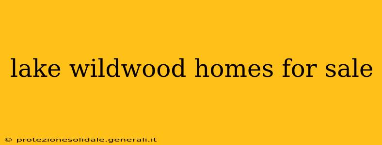 lake wildwood homes for sale