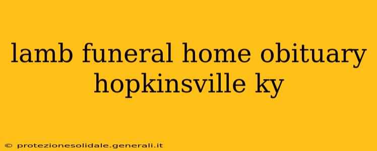 lamb funeral home obituary hopkinsville ky
