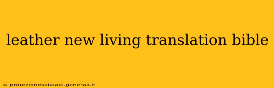 leather new living translation bible