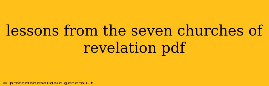lessons from the seven churches of revelation pdf