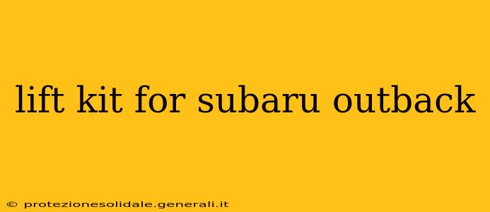 lift kit for subaru outback