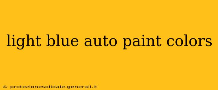 light blue auto paint colors