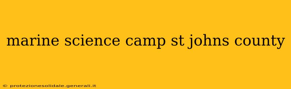 marine science camp st johns county