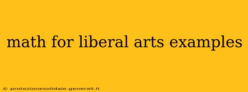 math for liberal arts examples