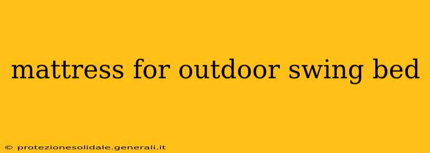 mattress for outdoor swing bed