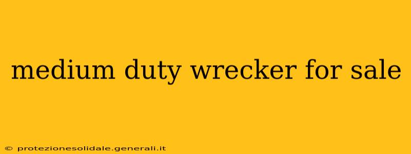 medium duty wrecker for sale