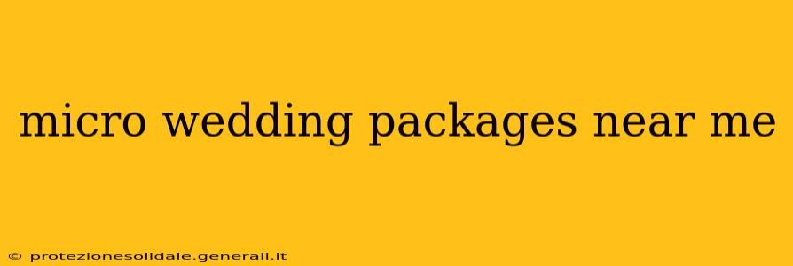 micro wedding packages near me