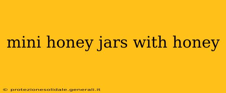 mini honey jars with honey