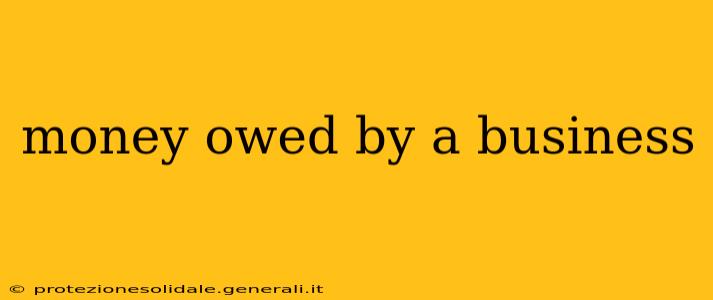 money owed by a business