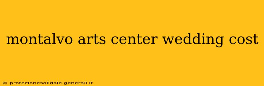 montalvo arts center wedding cost