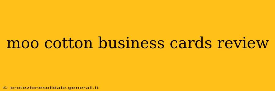 moo cotton business cards review