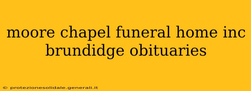 moore chapel funeral home inc brundidge obituaries