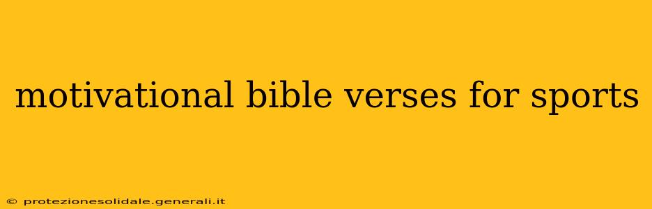 motivational bible verses for sports