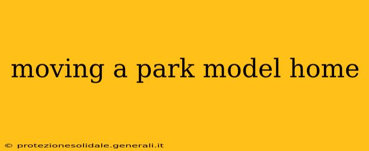 moving a park model home