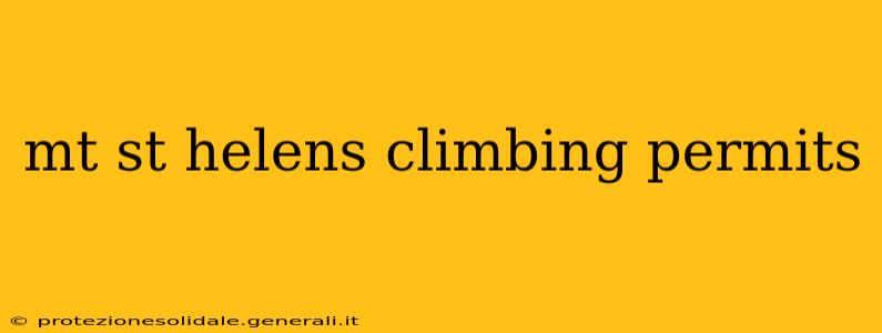 mt st helens climbing permits
