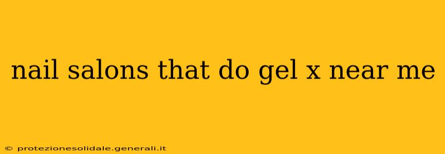 nail salons that do gel x near me